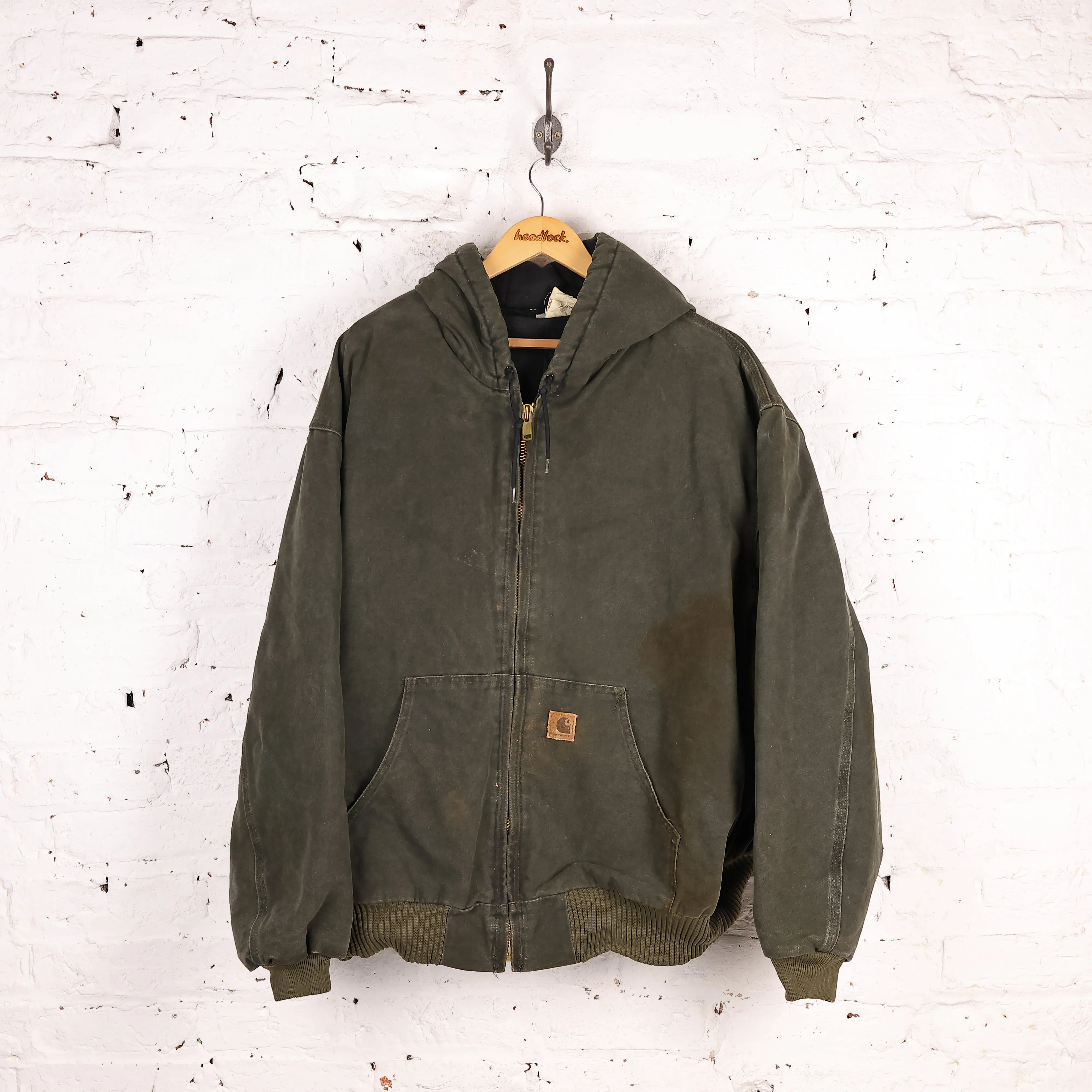 Carhartt Hooded Lined Work Jacket - Green - XXXXL