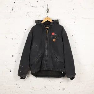 Carhartt Hooded Work Jacket - Black - XXL