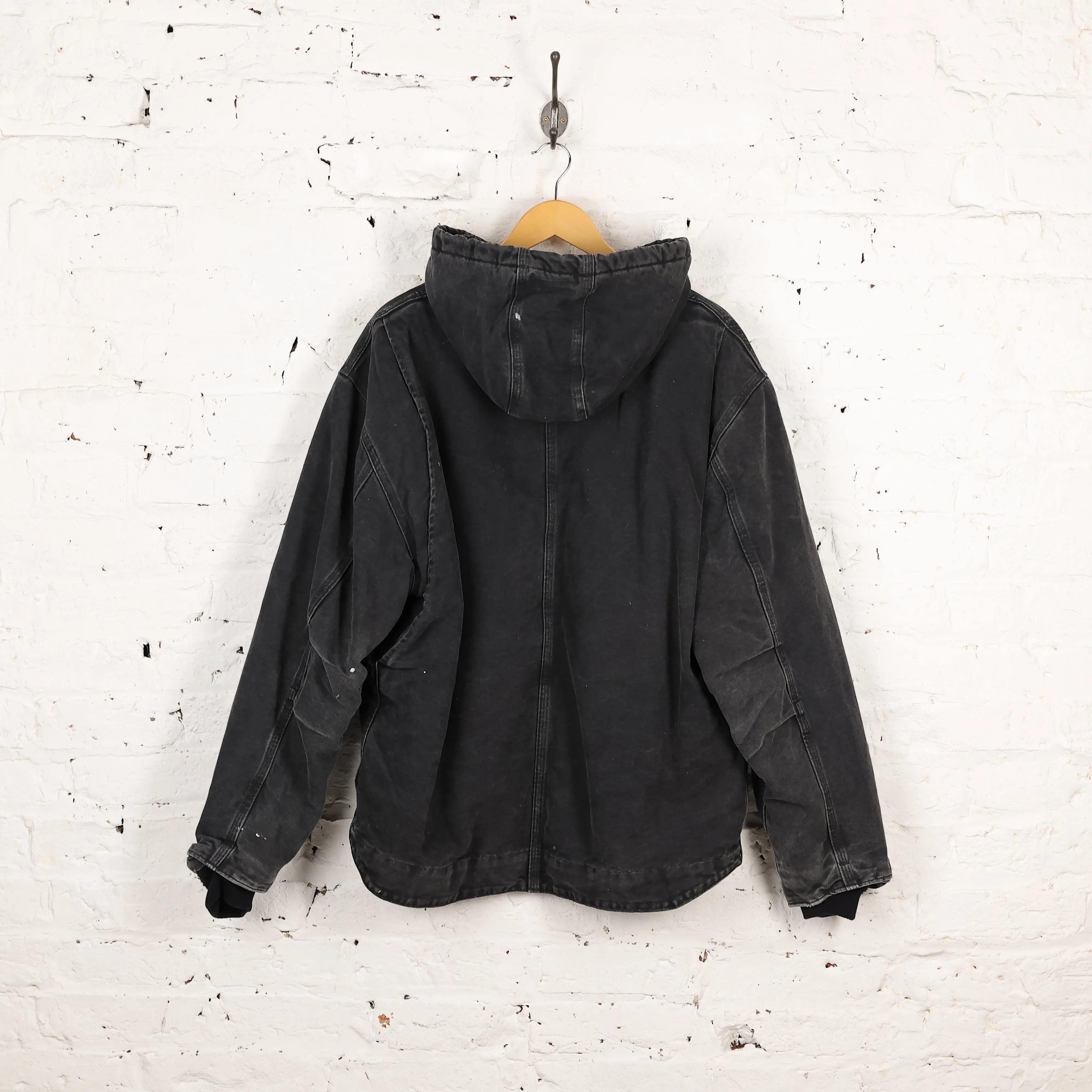 Carhartt Hooded Work Jacket - Black - XXL