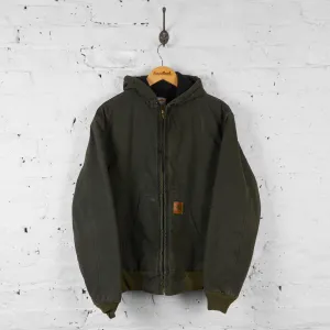Carhartt Hooded Work Jacket - Green - M