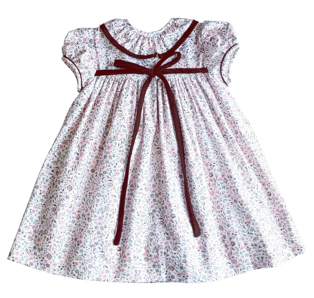 Cary Collection Fall Floral and brown Girl's float dress