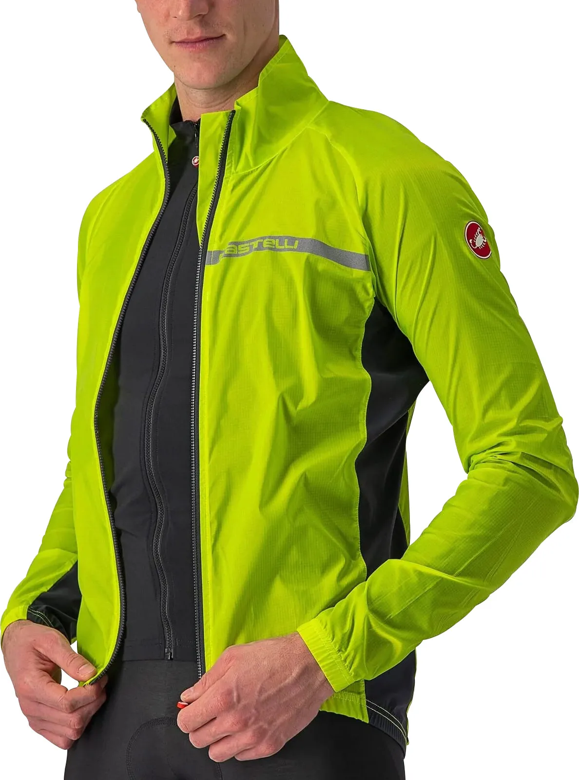 Castelli Squadra Stretch Mens Cycling Jacket - Green