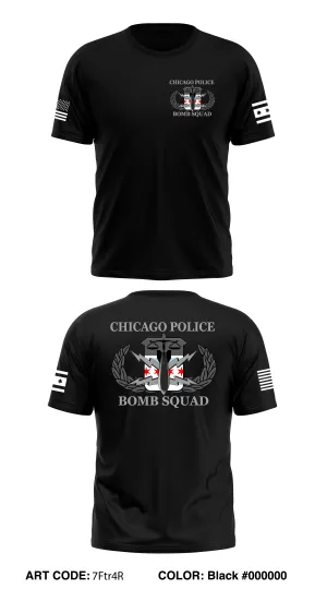 Chicago Bomb Squad Store 1 Core Men's SS Performance Tee -7Ftr4R