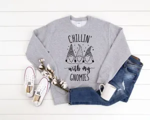 Chillin with my gnomies Christmas  Jumper