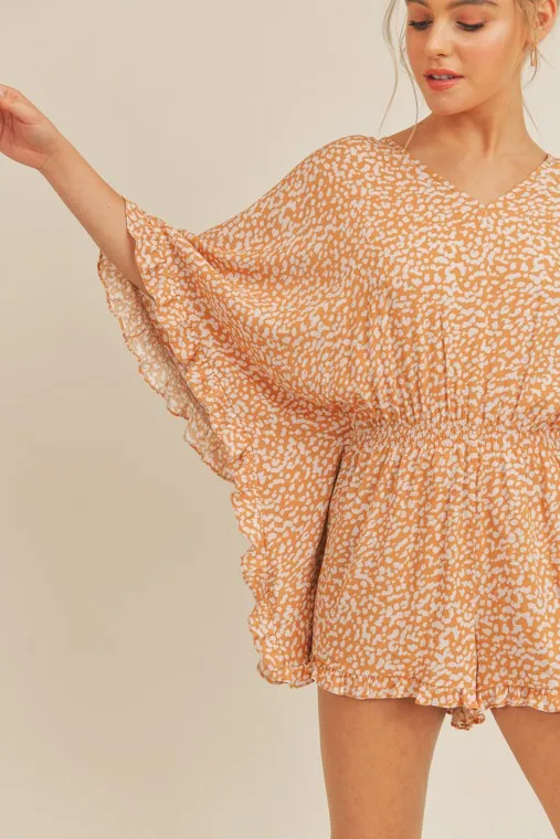 Chrishell Bell Sleeve Flare Romper