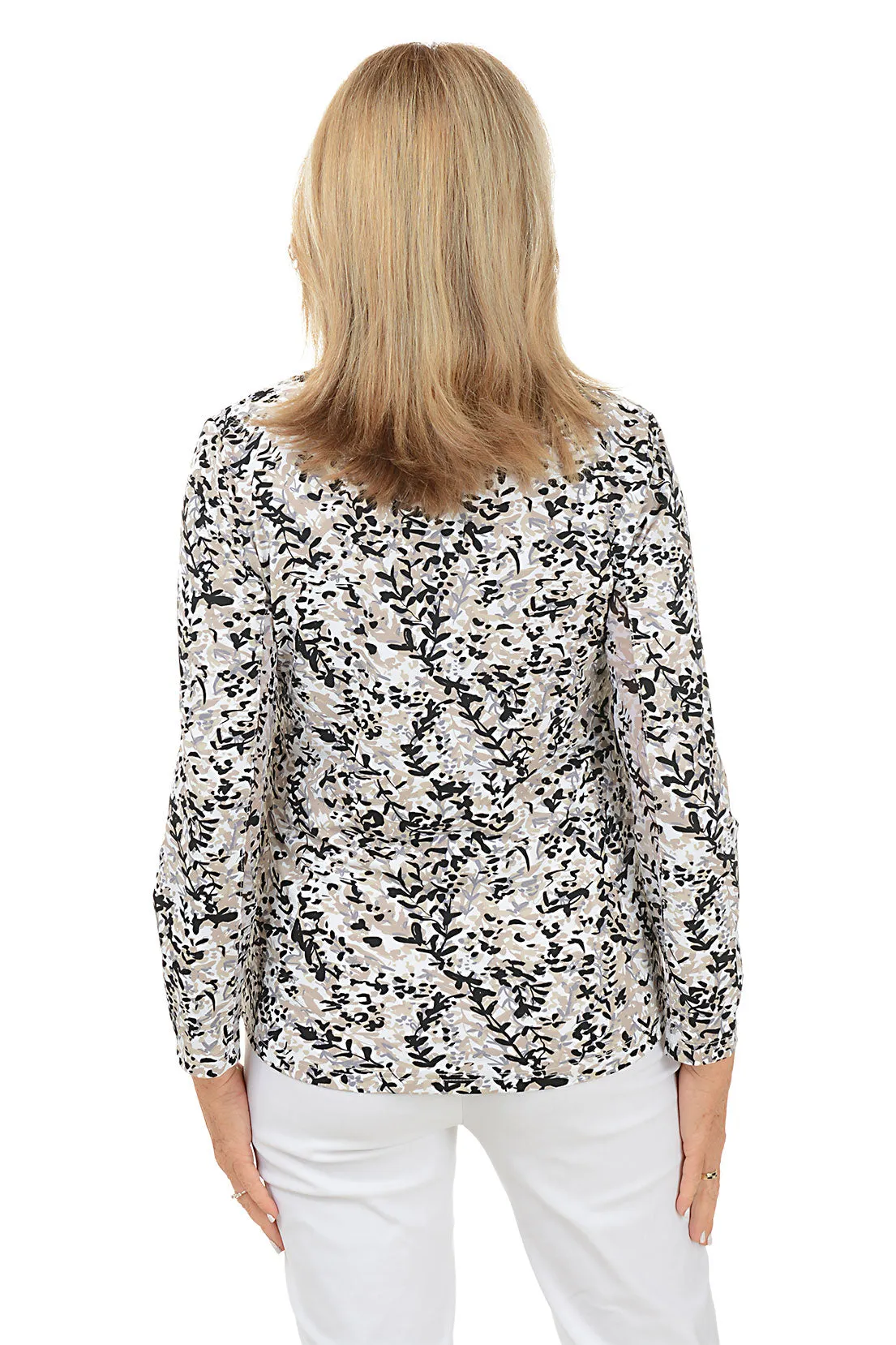 Climbing Vines Cooling UPF50  Mock Neck Top