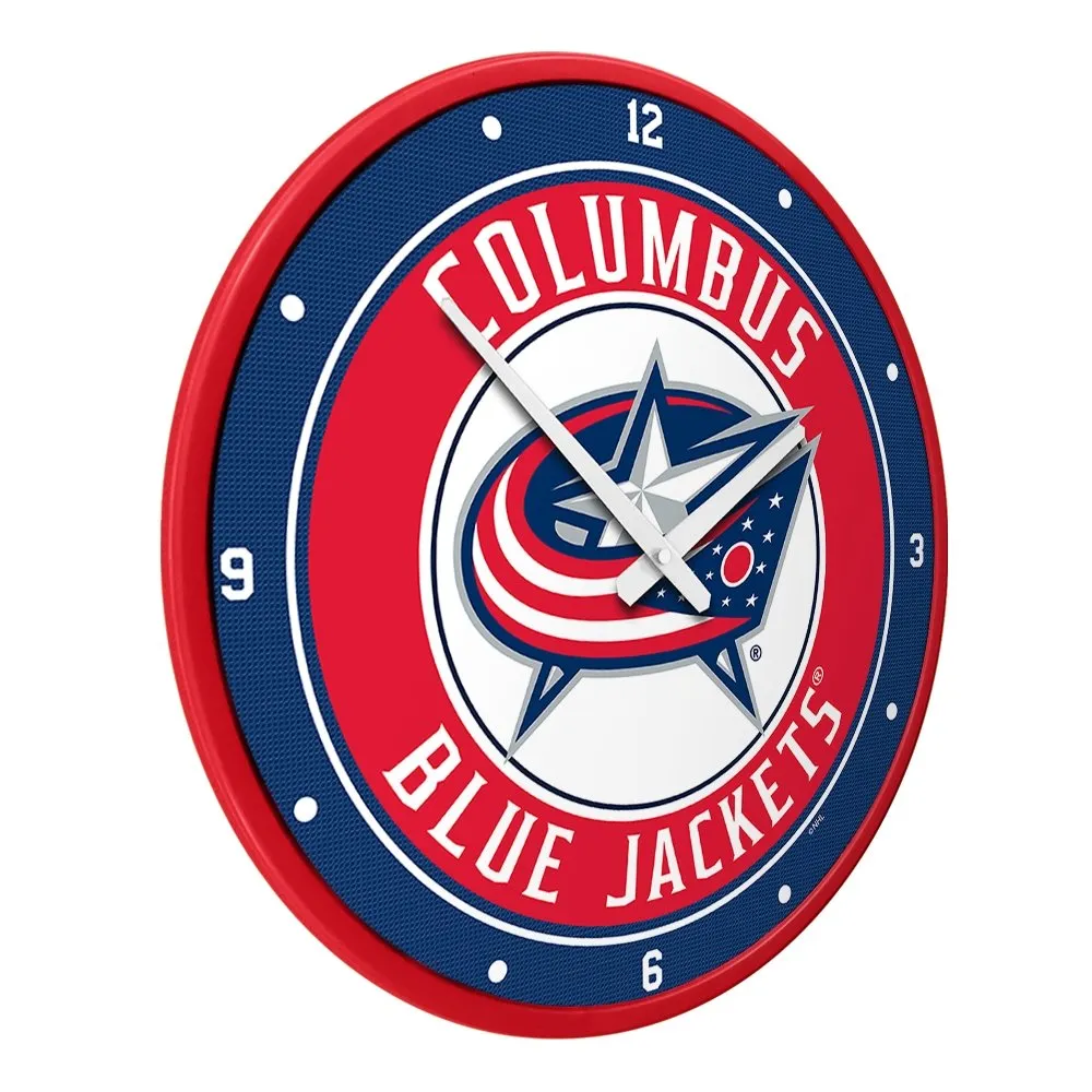 Columbus Blue Jackets: Modern Disc Wall Clock