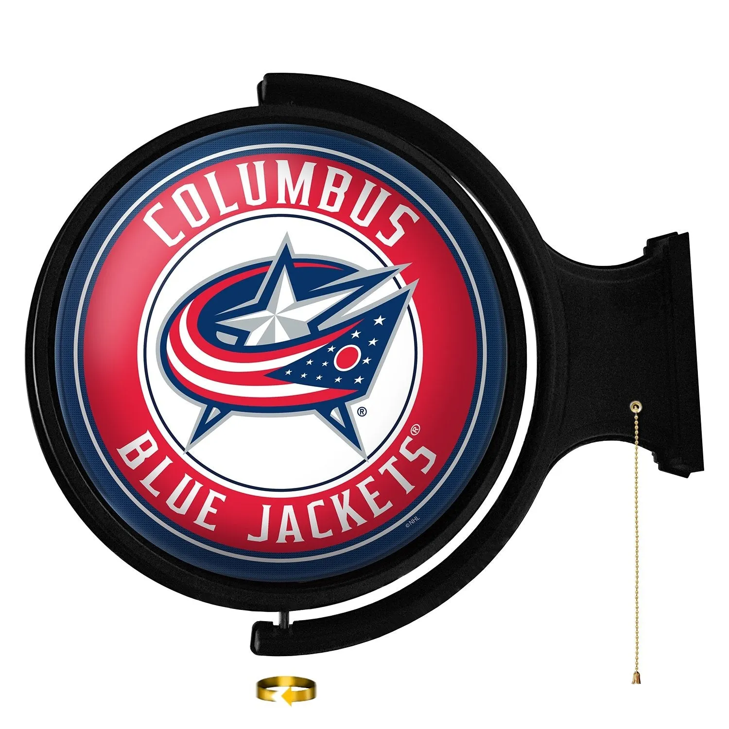 Columbus Blue Jackets: Original Round Rotating Lighted Wall Sign