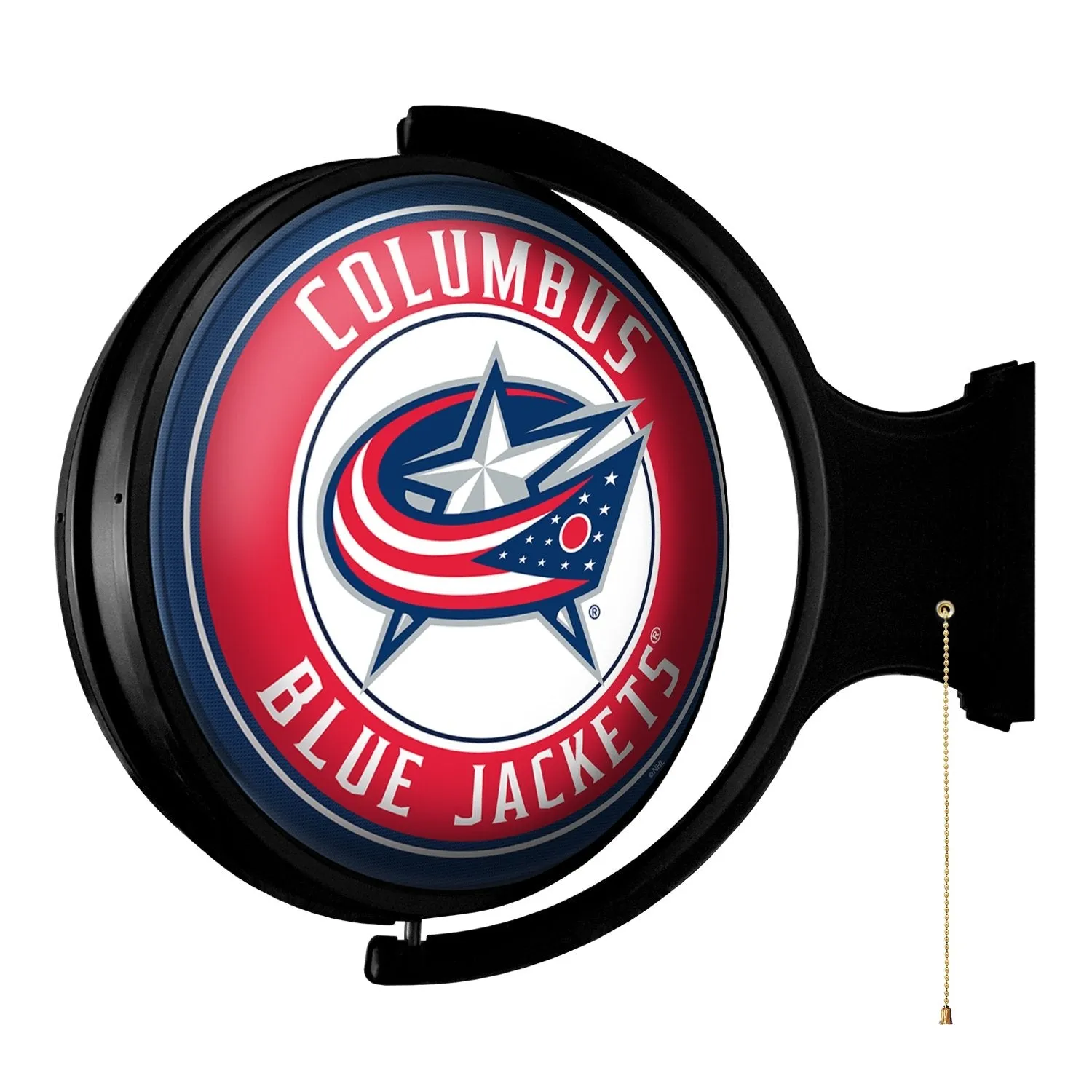 Columbus Blue Jackets: Original Round Rotating Lighted Wall Sign
