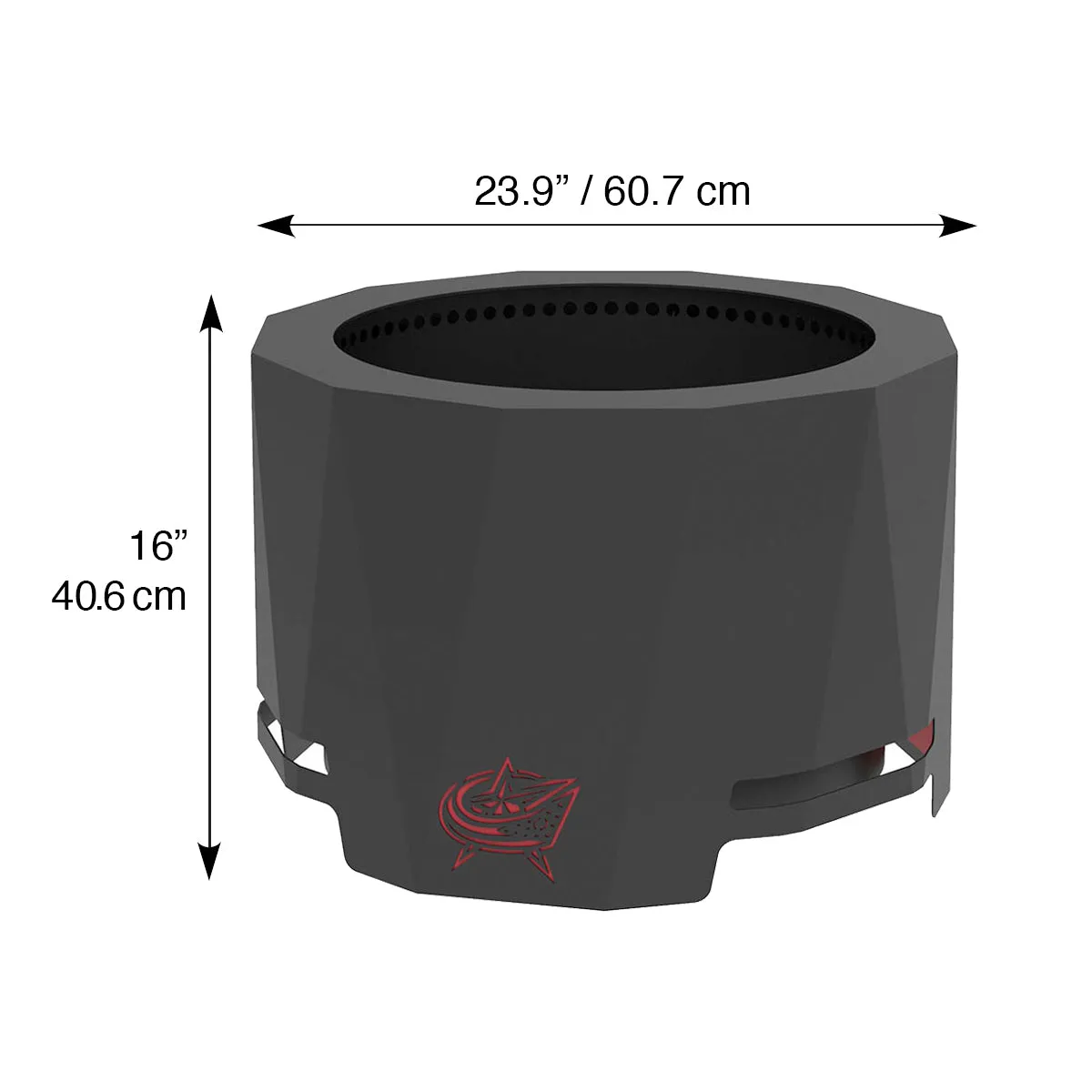 Columbus Blue Jackets Smokeless Patio Fire Pit