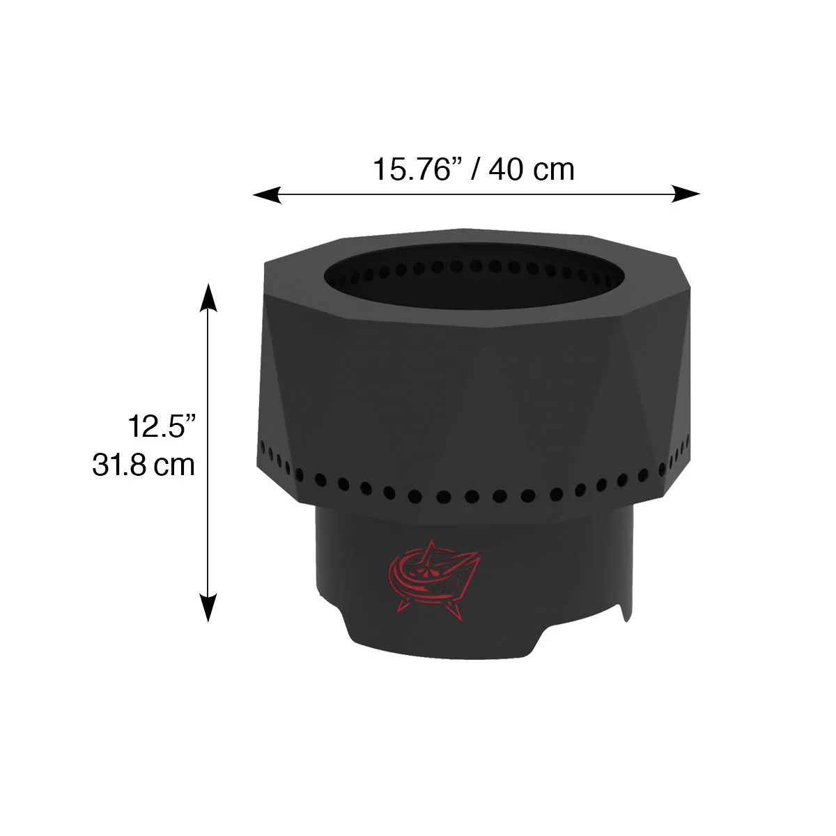 Columbus Blue Jackets Smokeless Portable Fire Pit