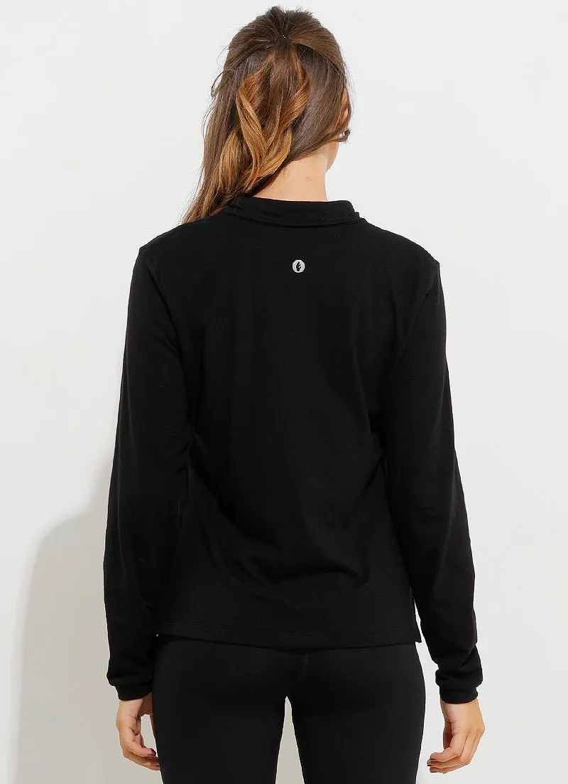 Court LS Polo (Black)