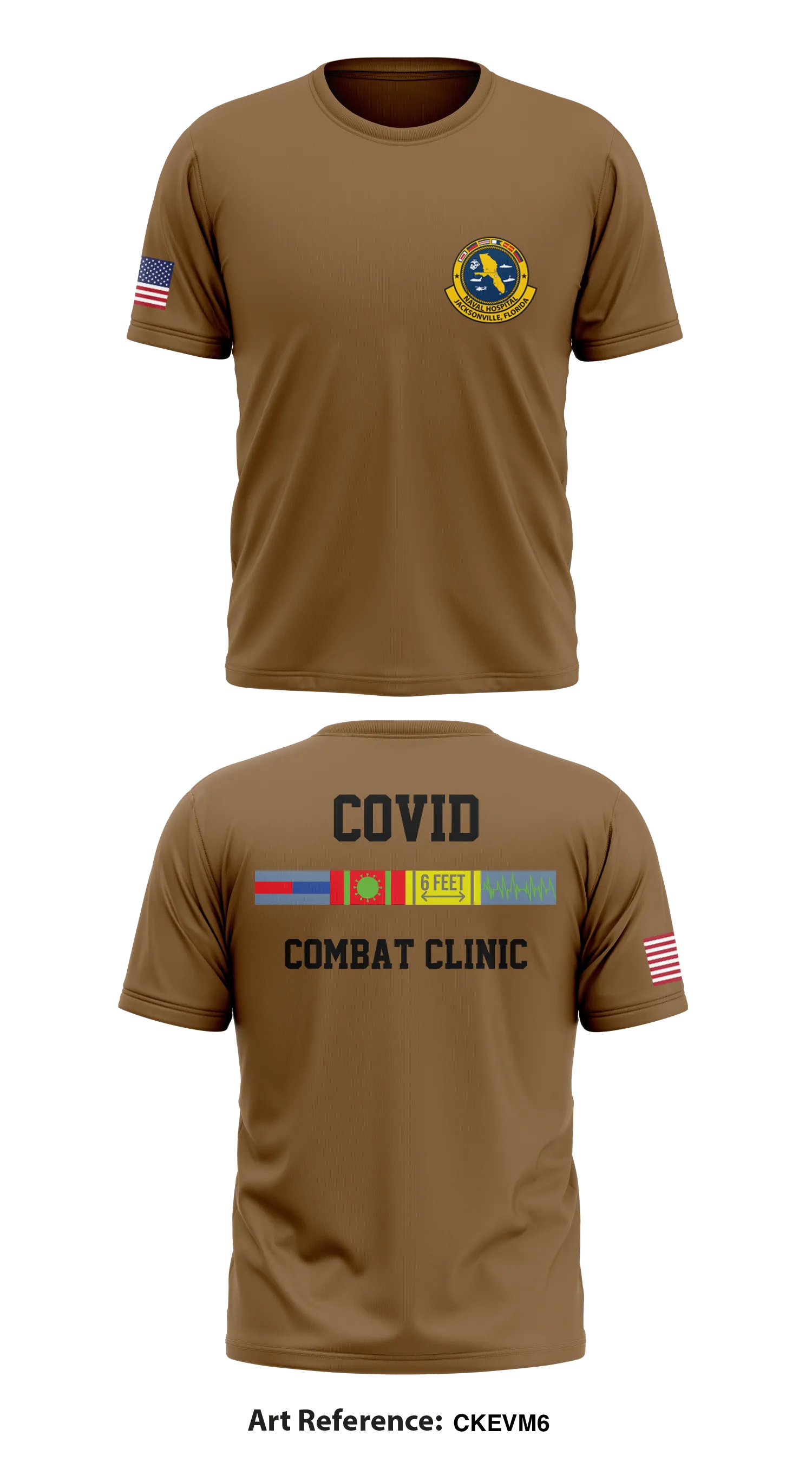 COVID Combat Clinic Store 1 Core Men's SS Performance Tee - CKEvM6
