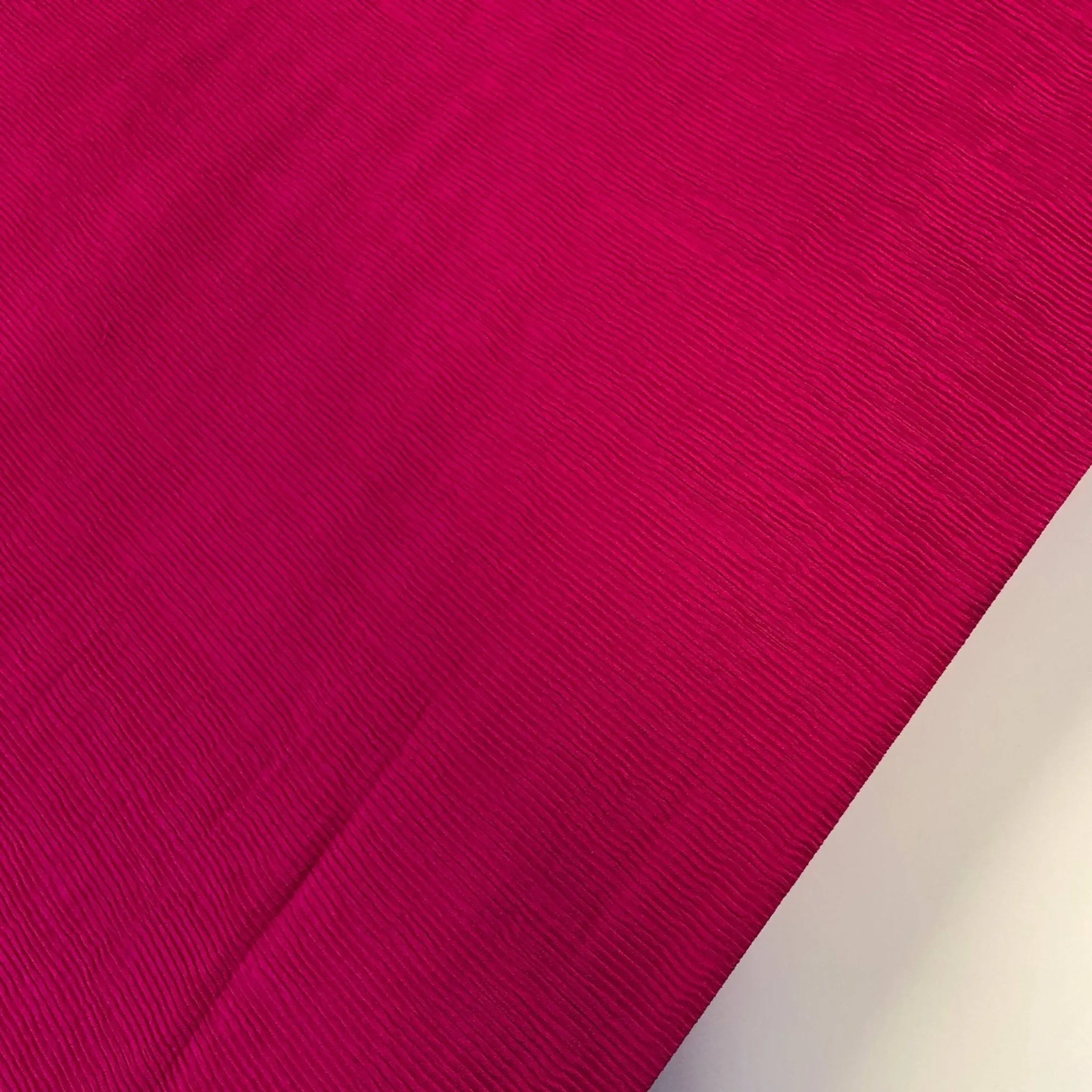 Crinkle Viscose - Cerise
