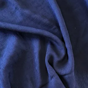 Crinkle Viscose - Navy