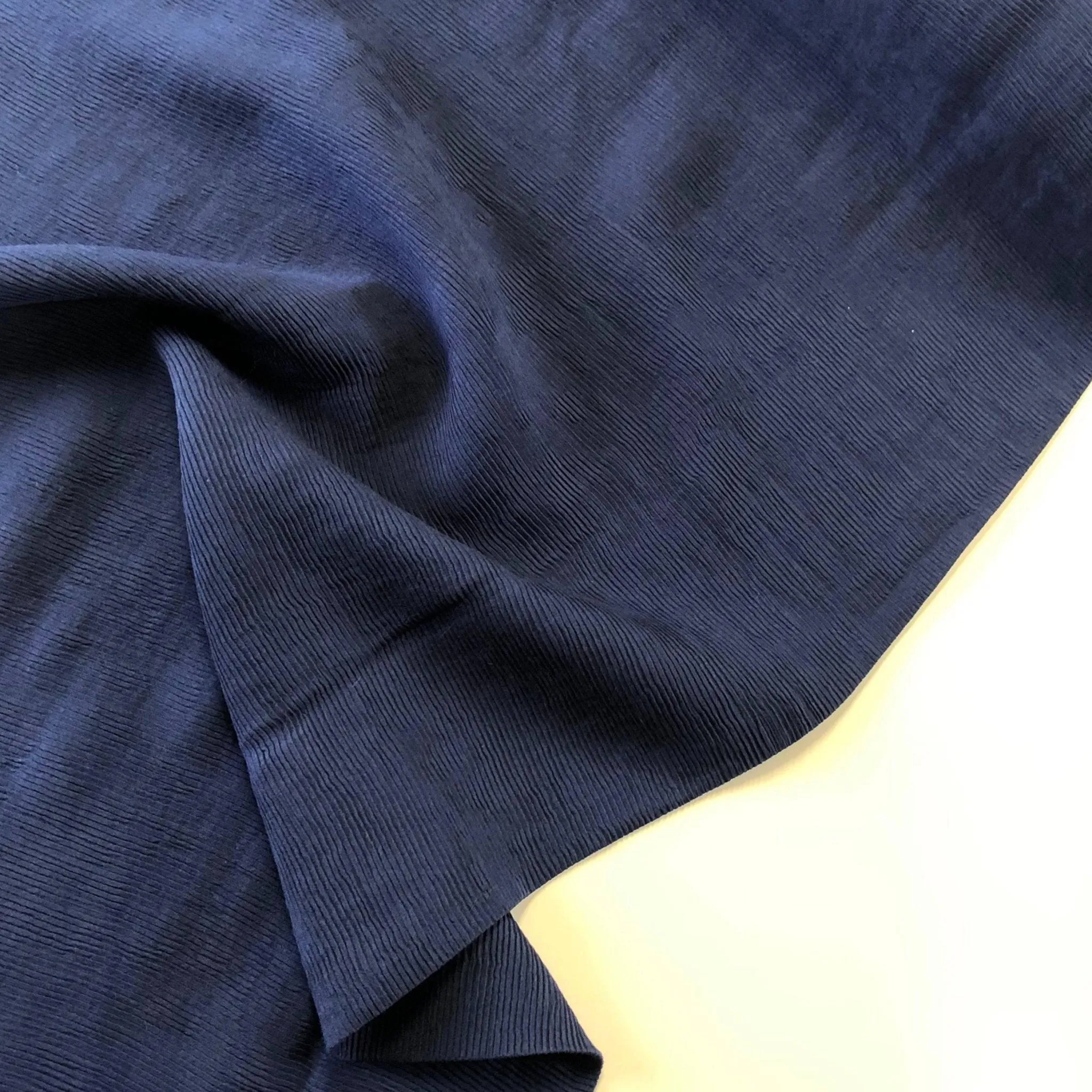 Crinkle Viscose - Navy