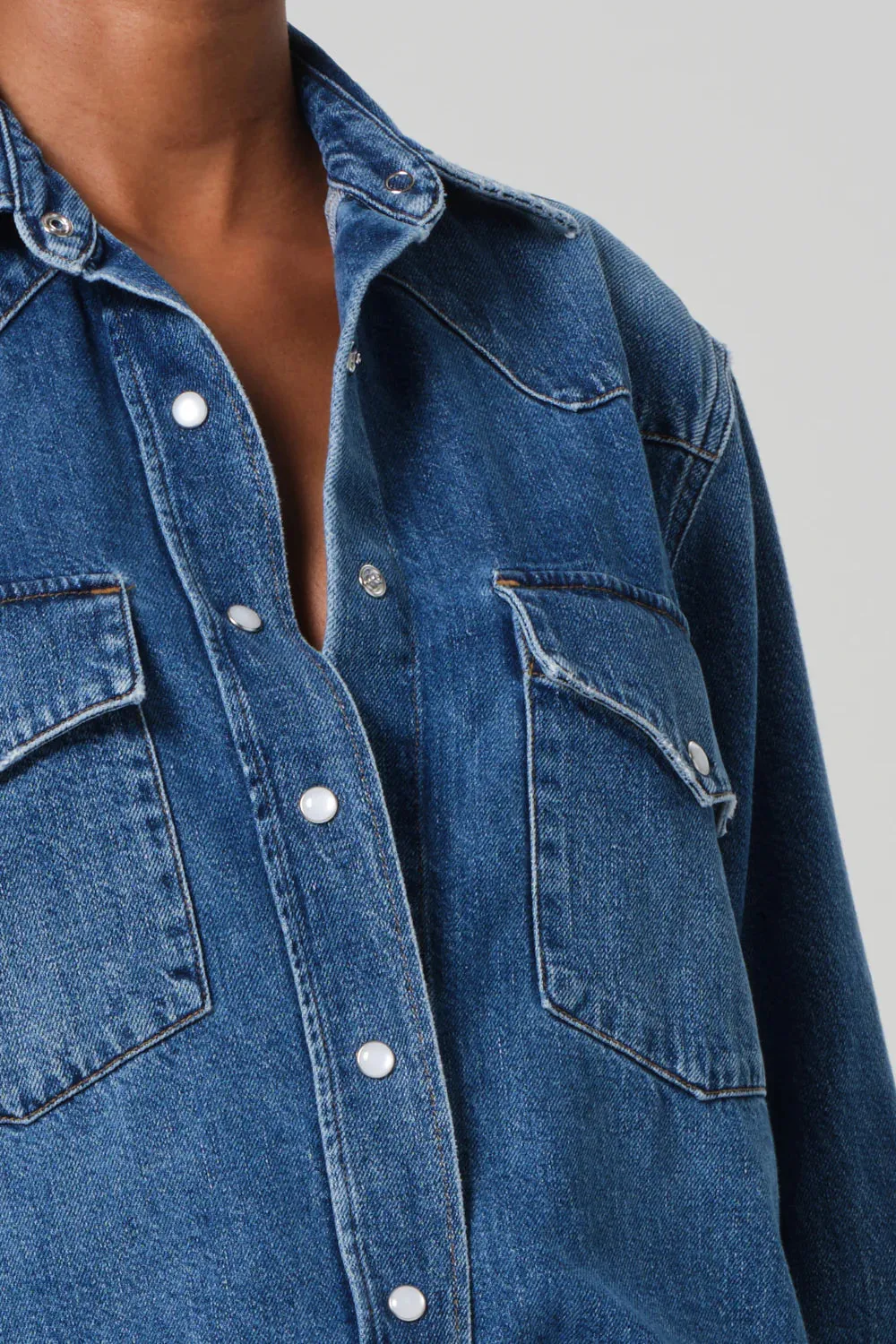 Cropped Western Shirt