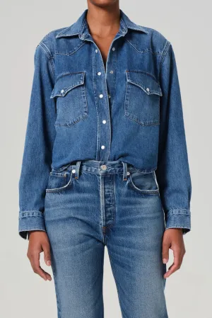 Cropped Western Shirt