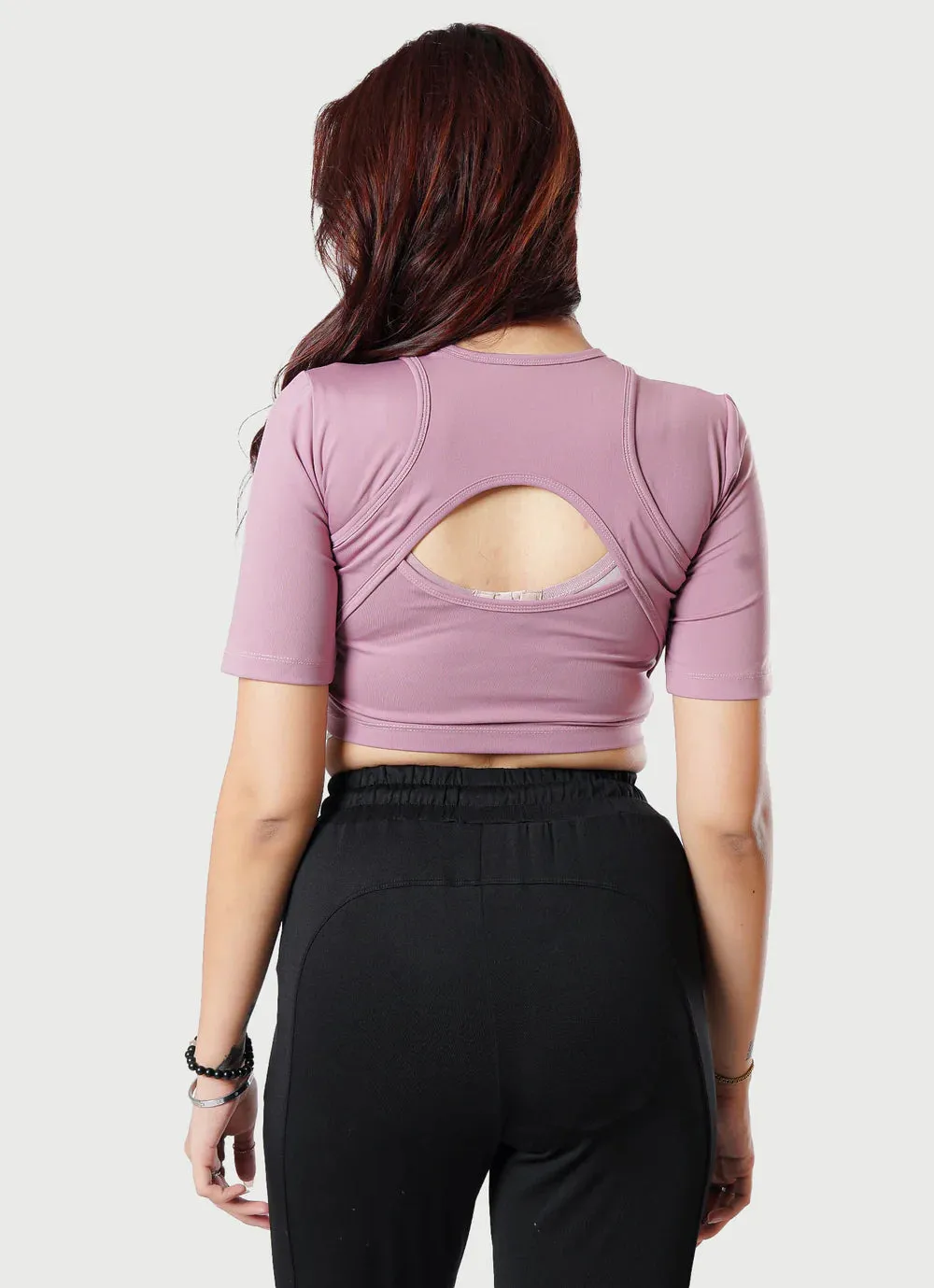 Crossover Croptop - Pink