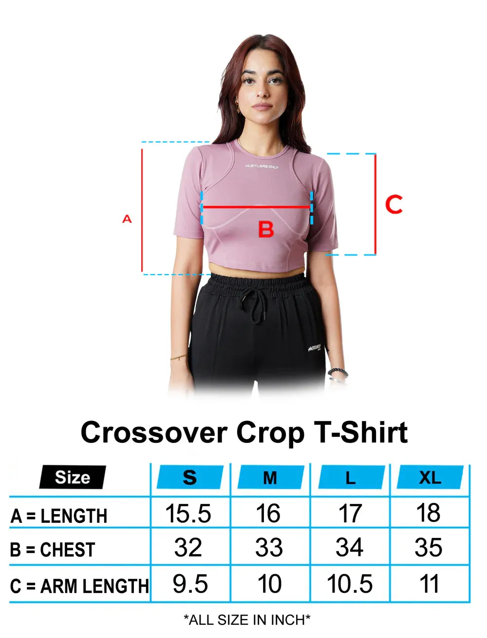 Crossover Croptop - Pink
