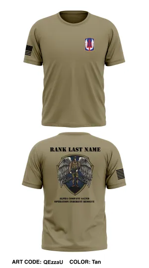 CUSTOM A Co 642D ASB Core Men's SS Performance Tee - QEzzaU
