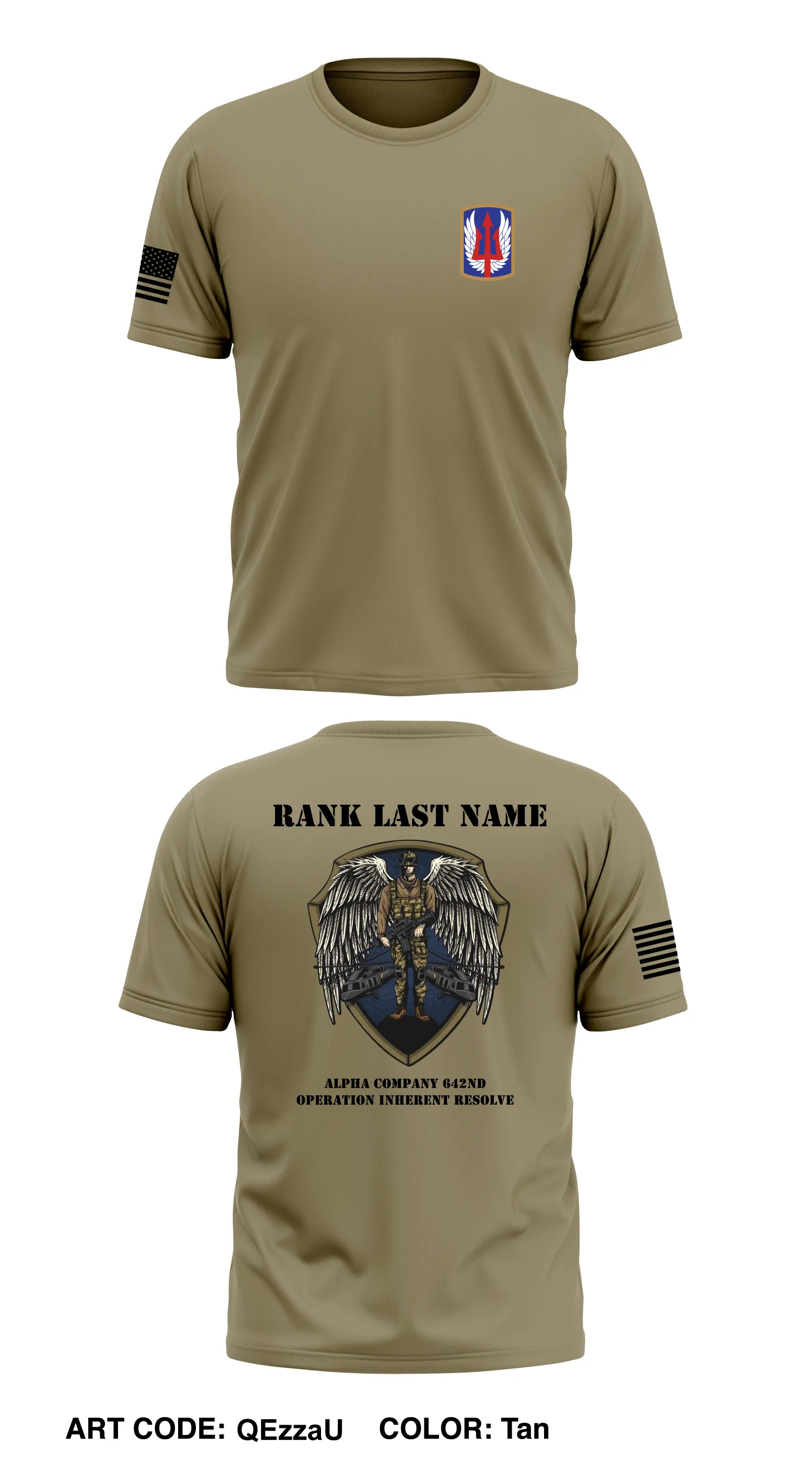 CUSTOM A Co 642D ASB Core Men's SS Performance Tee - QEzzaU