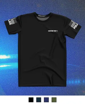 CUSTOM Emblem Core Men's SS Performance Tee - Police White