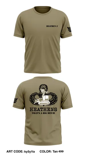 CUSTOM Heathens 127th AEB Core Men's SS Performance Tee - ky5yVa