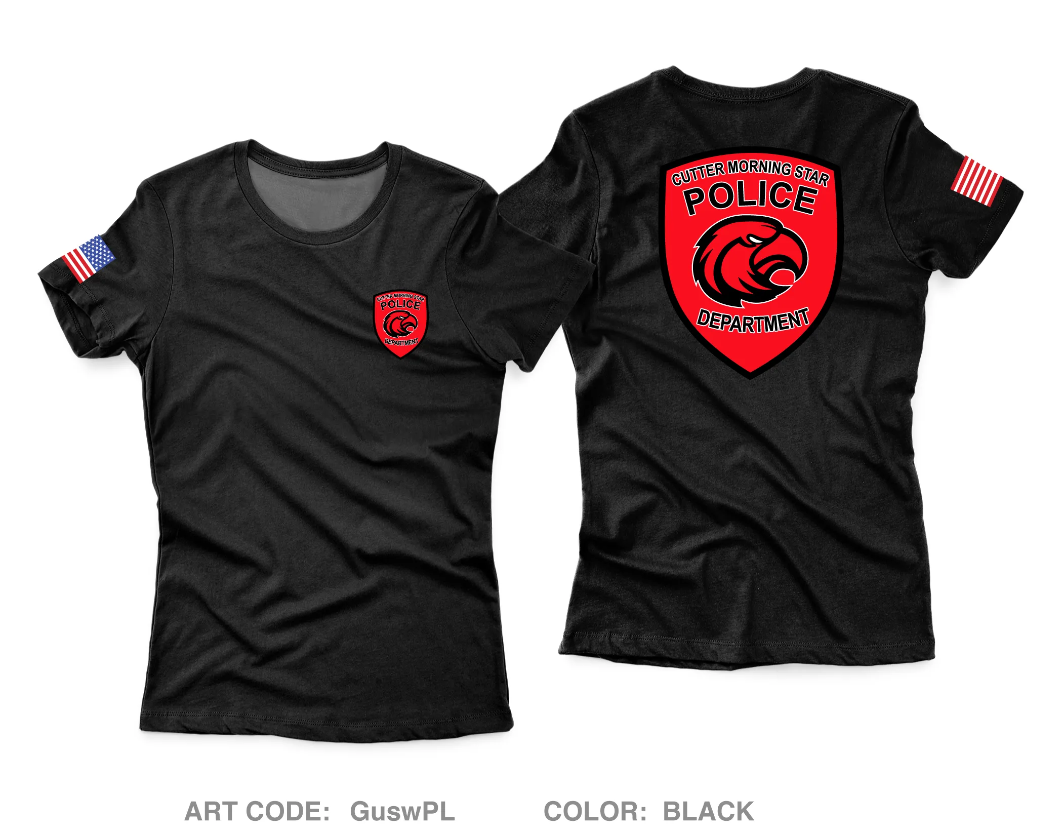 Cutter Morning Star Police Core Women's SS Performance Tee - GuswPL