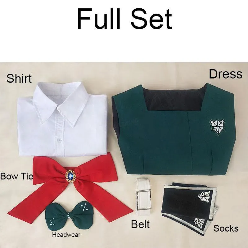 Danganronpa 2 Sonia Nevermind Halloween Short Sleeve Uniform Cosplay Costumes