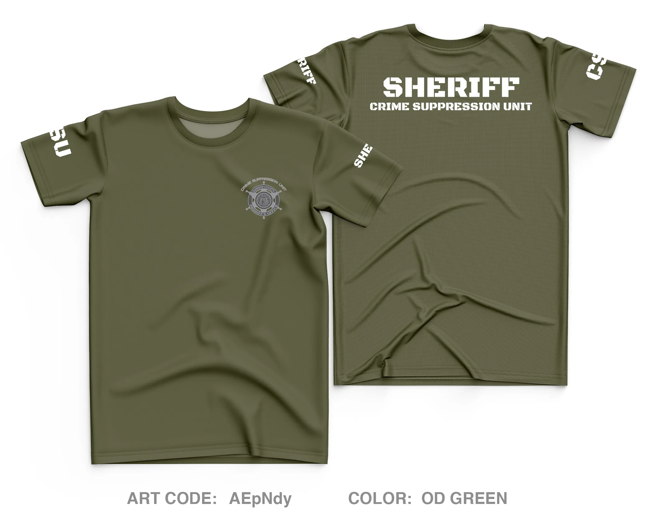 DCSO Crime Suppression Unit Store 1 Core Men's SS Performance Tee - AEpNdy