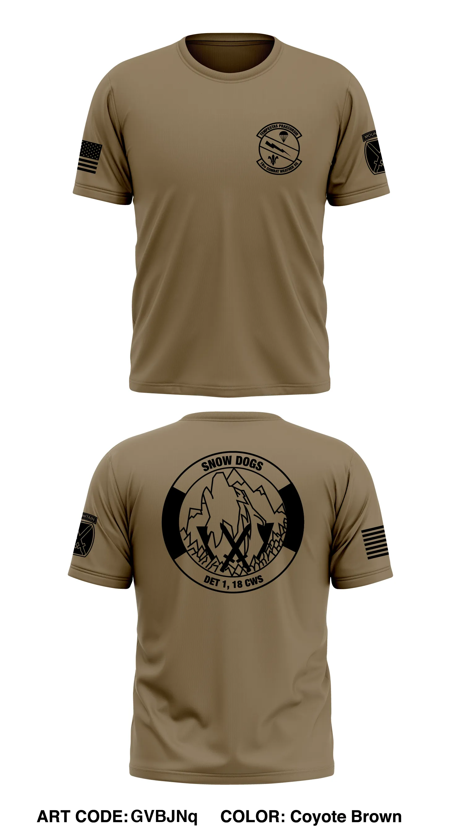 Det 1, 18th CWS Store 1 Core Men's SS Performance Tee - GVBJNq