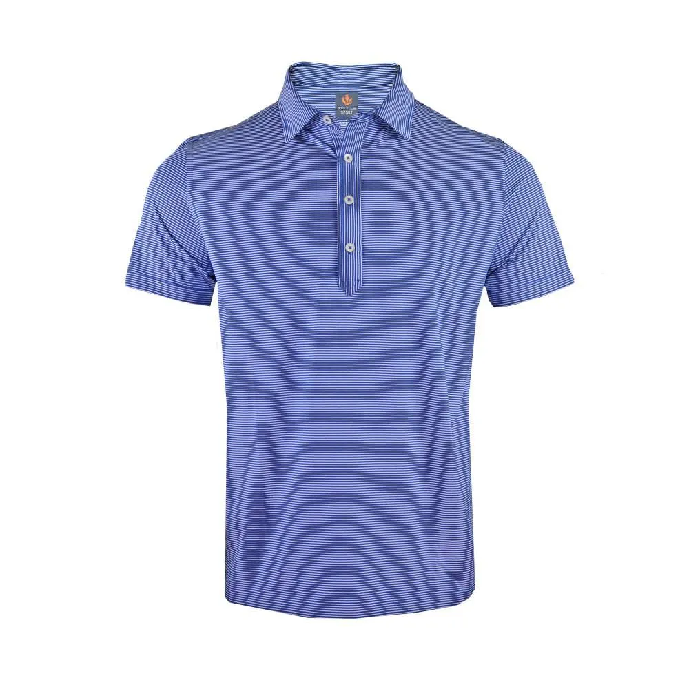 Donald Ross Mens Sport Fit Lennox Polo - NAVY/CREAM