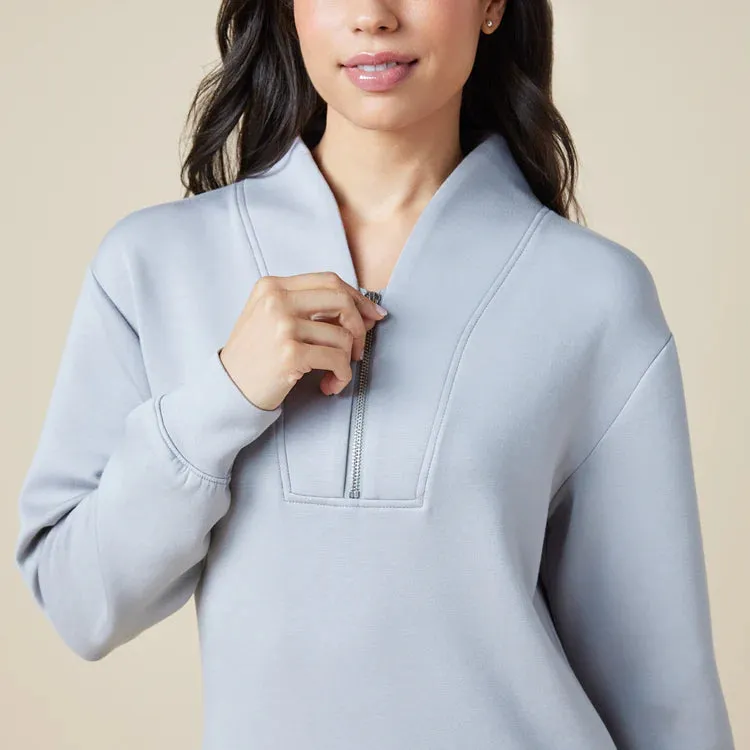 Dreamtech 35" 1/4 Zip Tunic Lounger- Grey