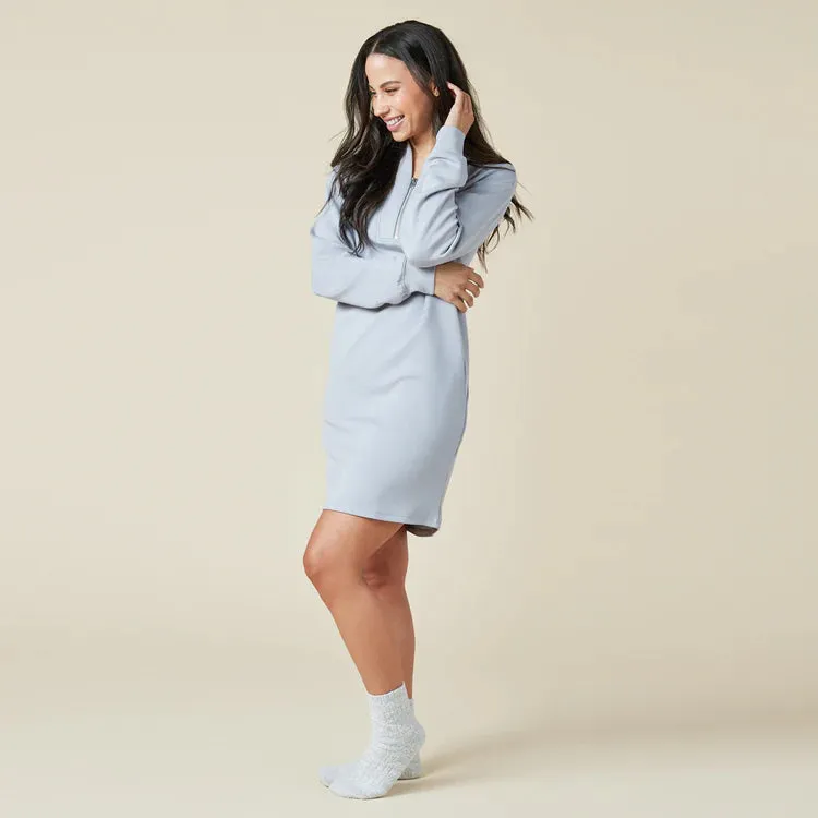 Dreamtech 35" 1/4 Zip Tunic Lounger- Grey