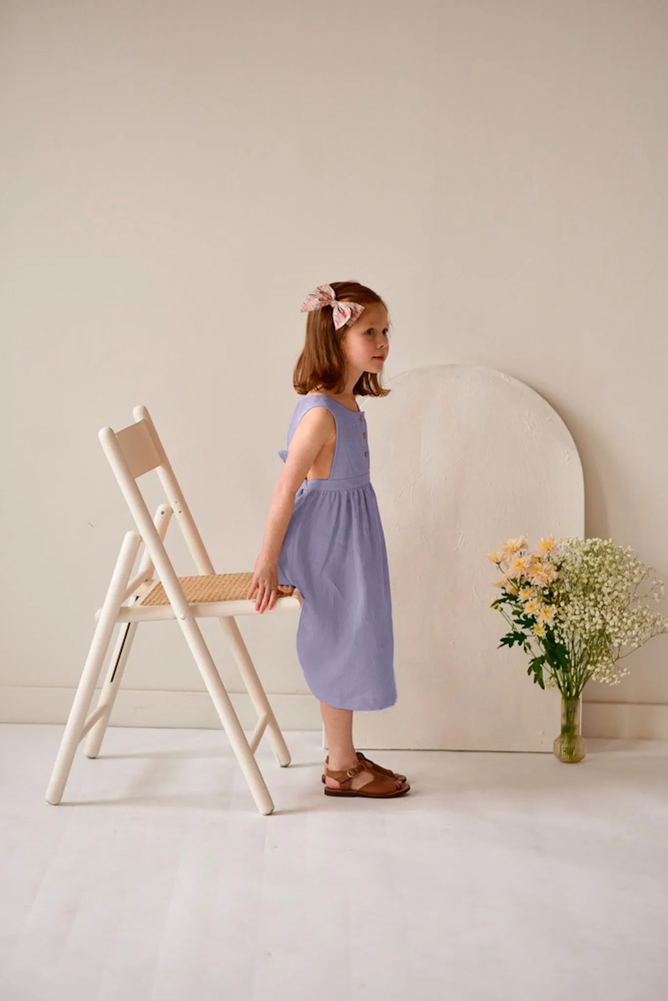 Dress With Belt - Lavender
