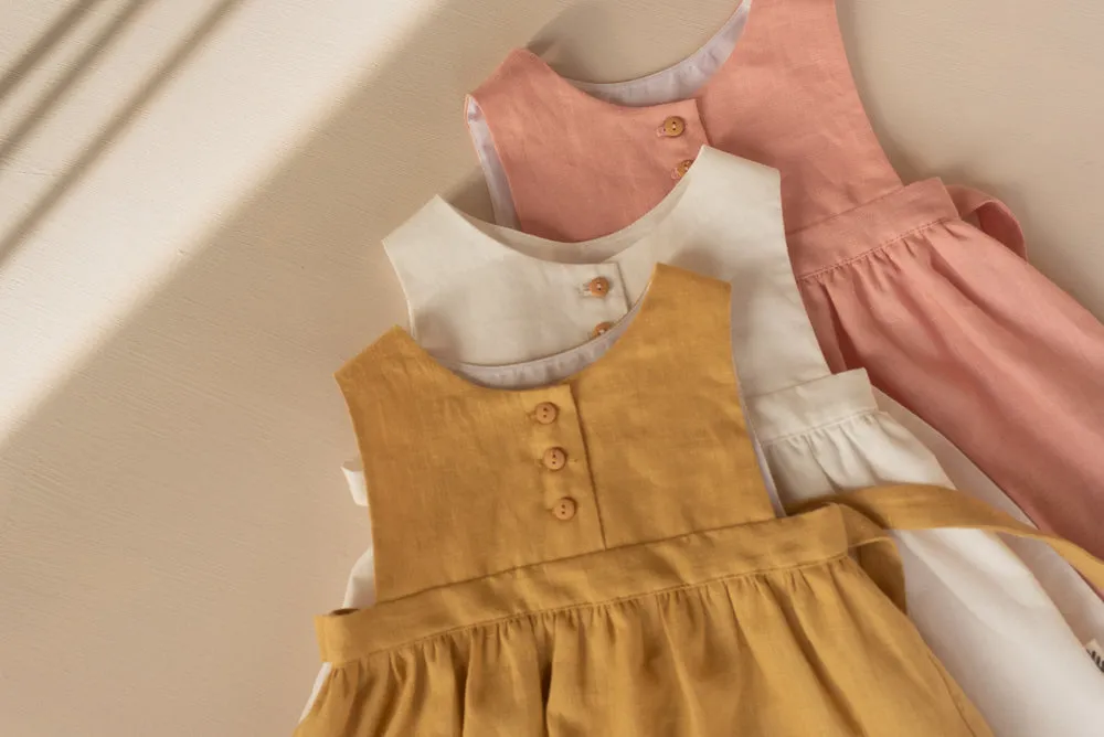 Dress With Belt - Off White