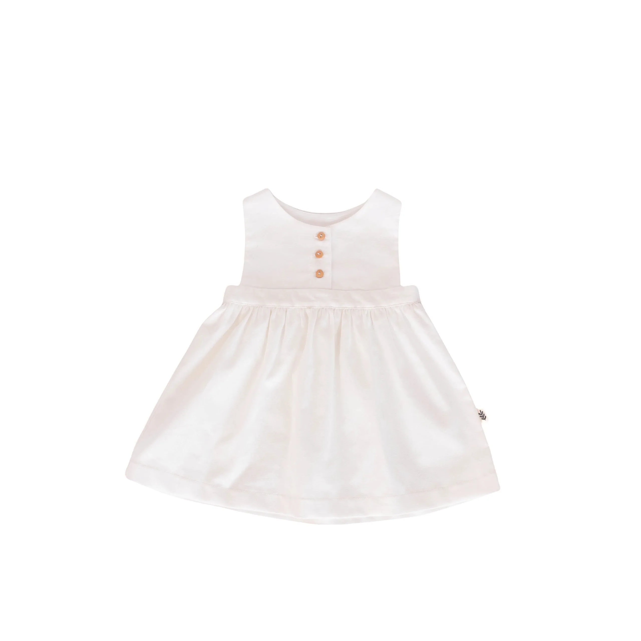 Dress With Belt - Off White