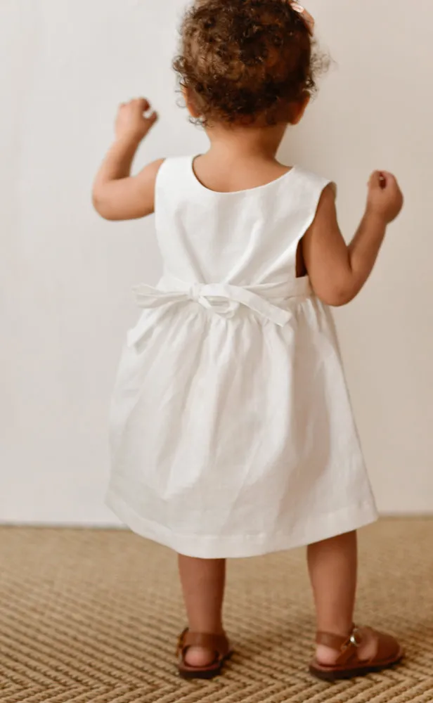Dress With Belt - Off White