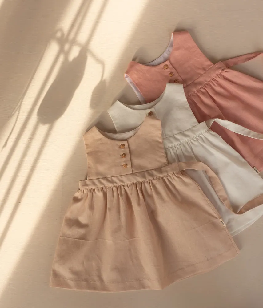 Dress With Belt - Off White