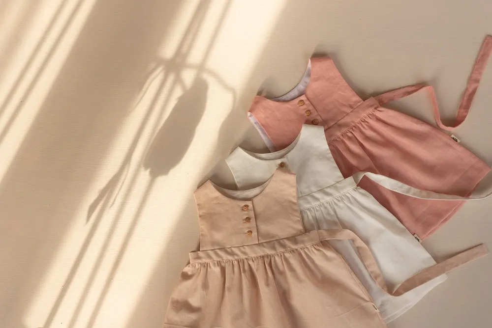 Dress With Belt - Off White