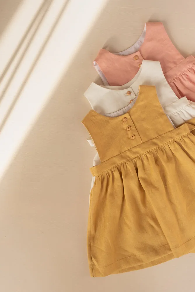 Dress With Belt - Off White