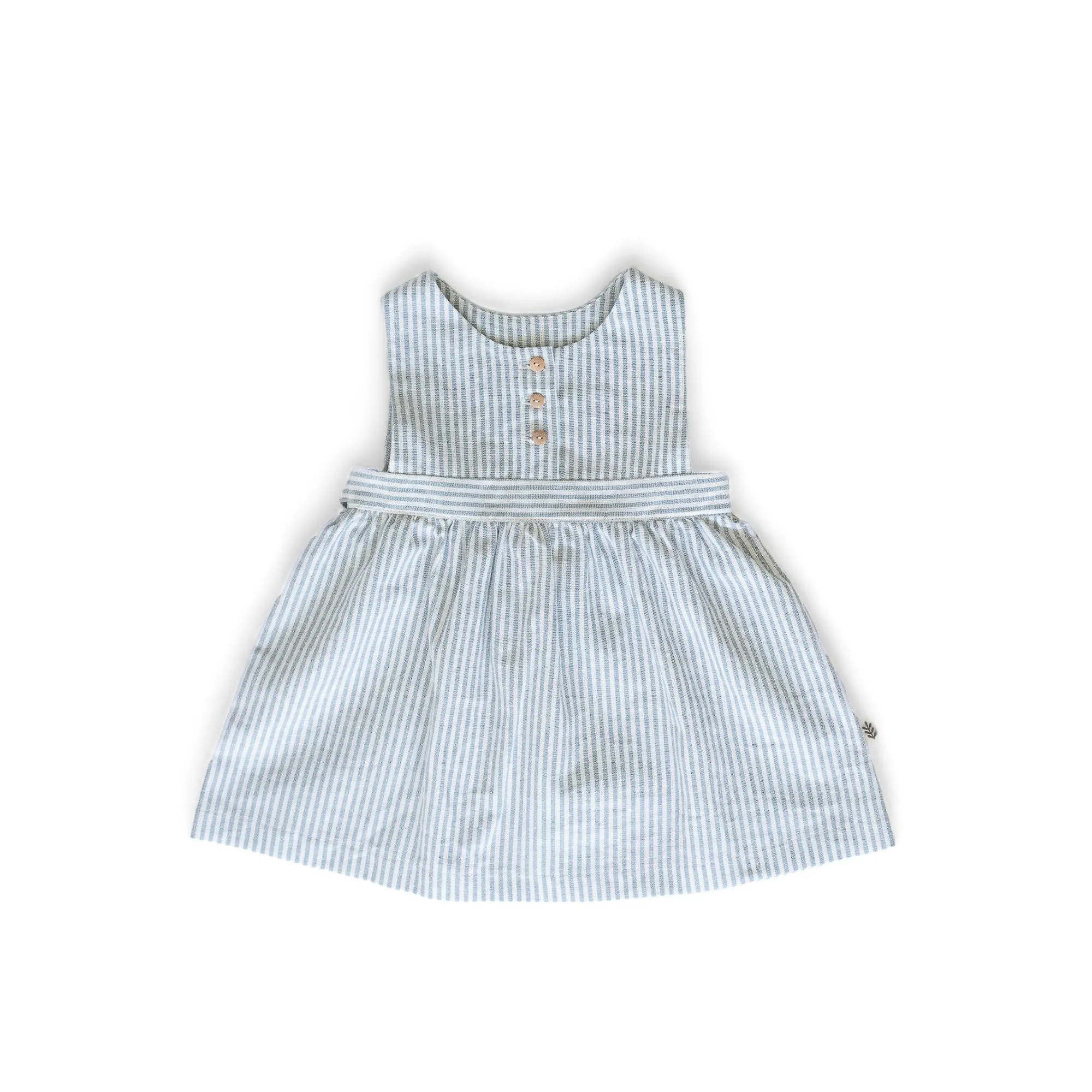 Dress With Belt - Vista Blue Stripes