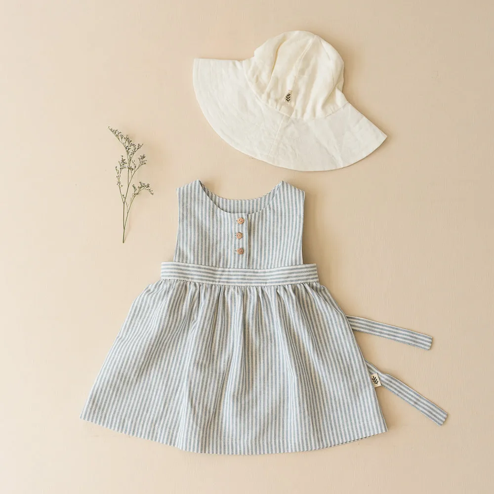 Dress With Belt - Vista Blue Stripes