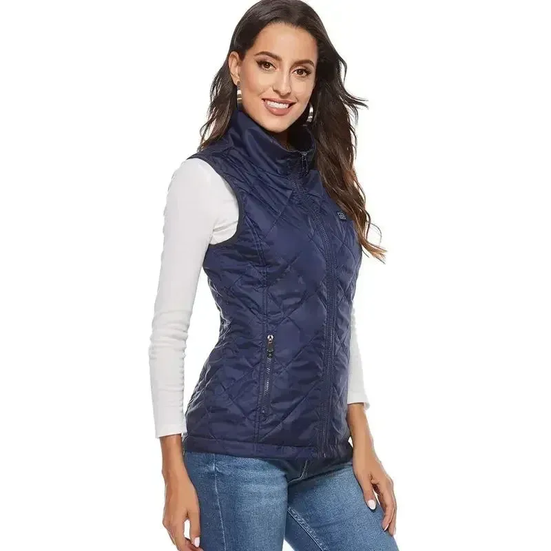 Dual switch Heating Vest Autumn and Winter Cotton Vest USB Infrared Electric Heating suit Flexible Thermal Vest