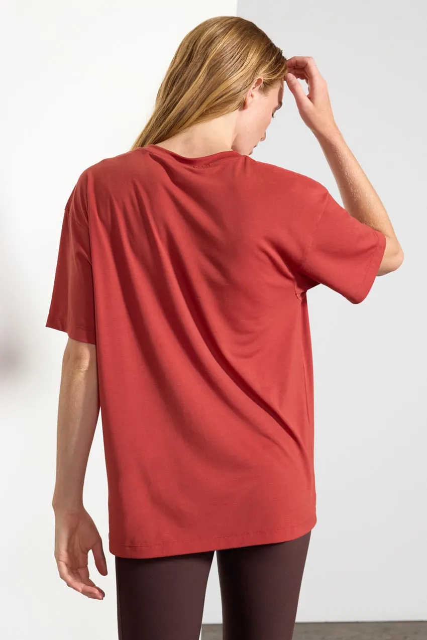 Dynamic Boyfriend Tee - Brick Dust