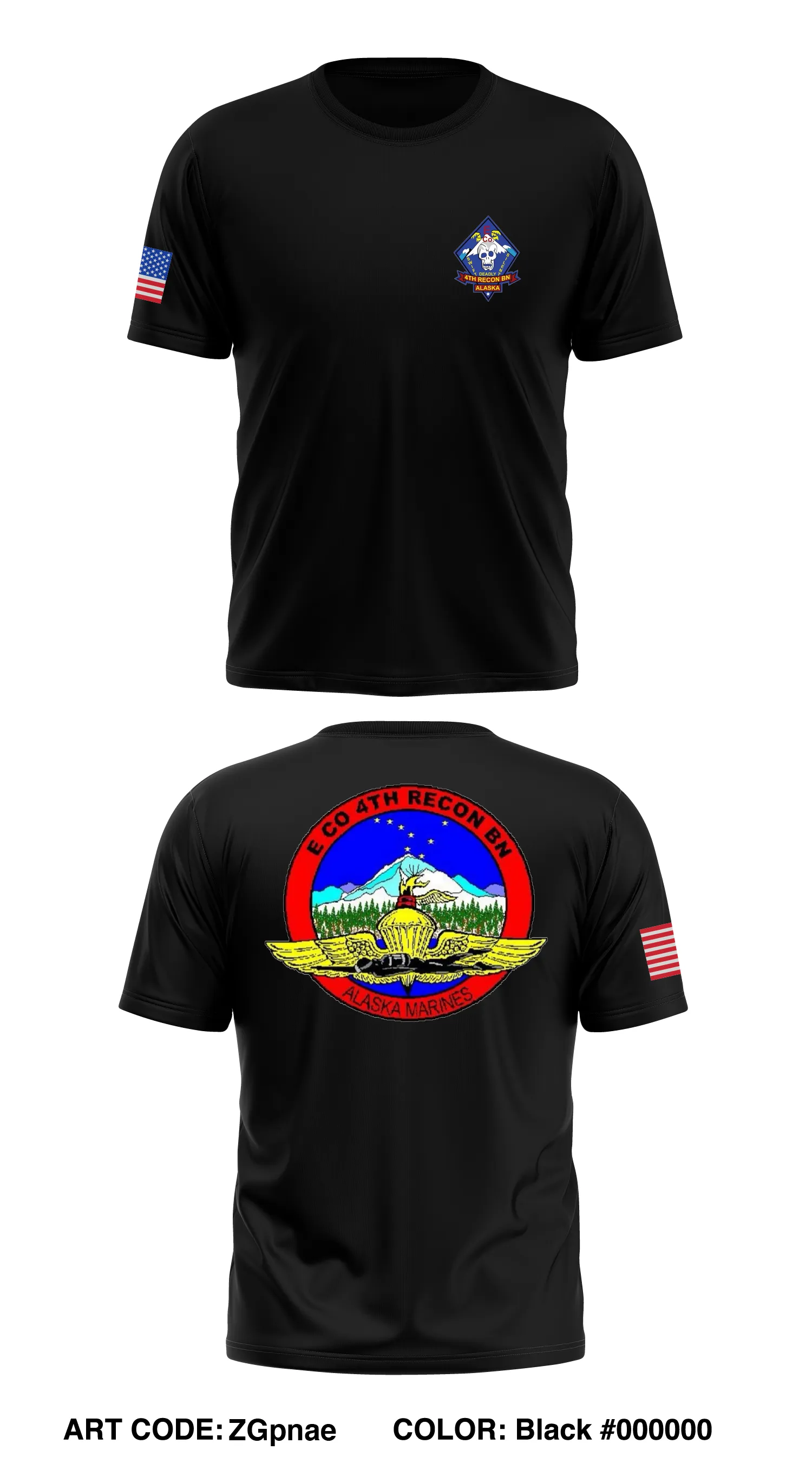 Echo Company, 4th RECON BN Store 1 Core Men's SS Performance Tee - ZGpnae
