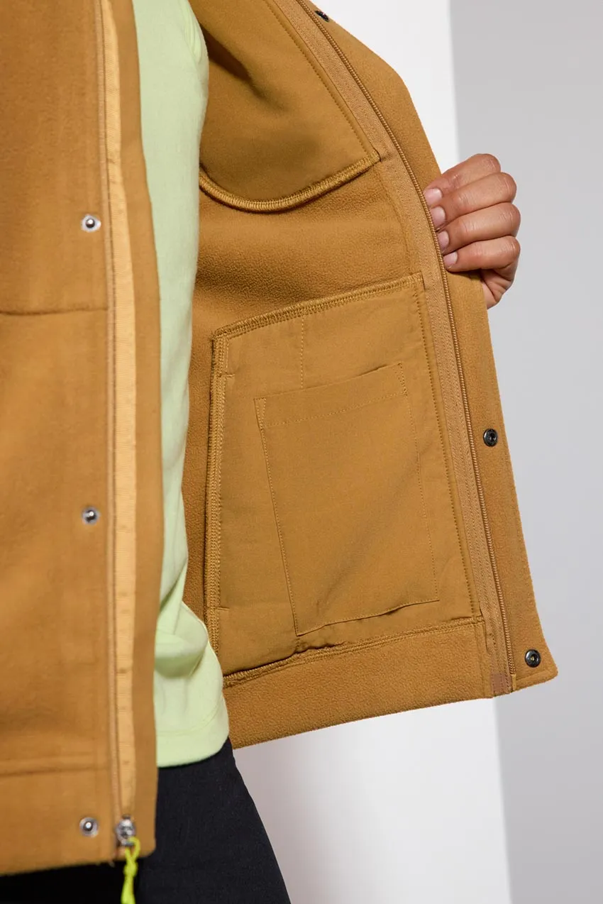 Encore Fleece Jacket with Chest Pocket - Bistre