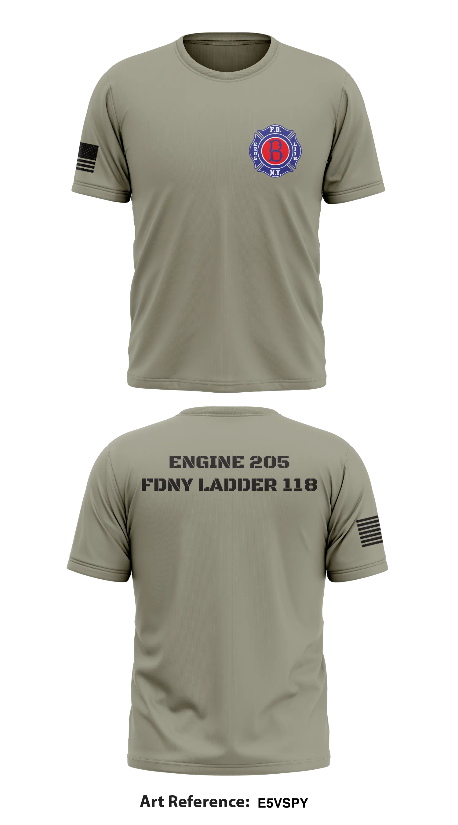 Engine 205 Ldder118 Store 1 Core Men's SS Performance Tee - e5VSPy