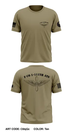 F Co 1-111th ATS Store 1 Core Men's SS Performance Tee - C6bjQc